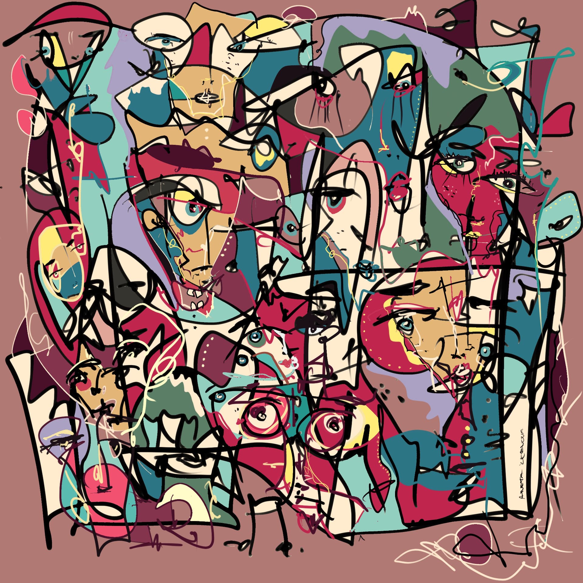 Original NAIVISTA painting