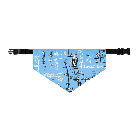 Blue pet bandana collar — NAIVISTA PETS collection